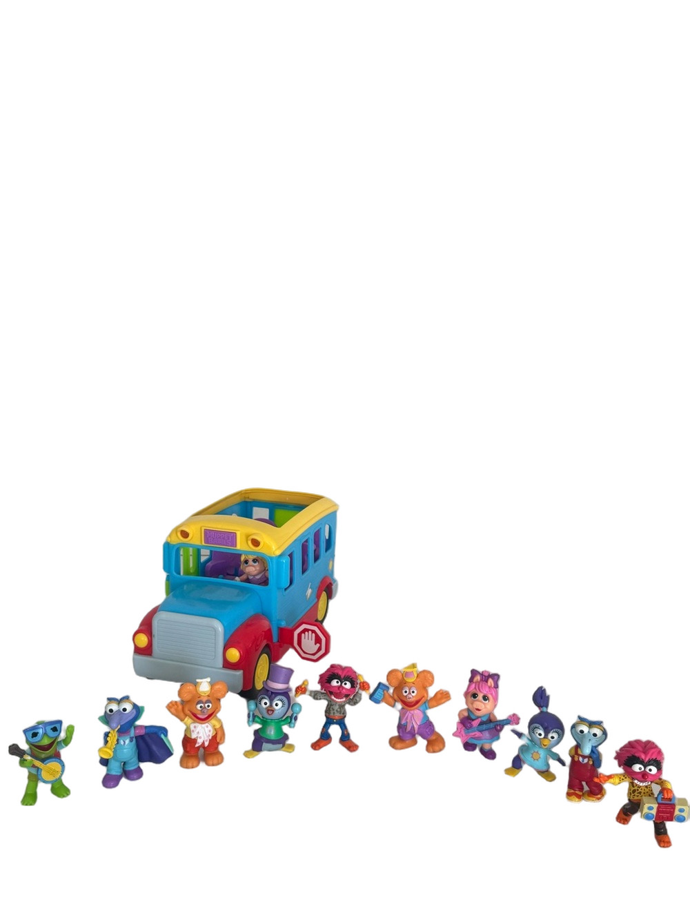 Disney Junior Muppet Babies Friendship School Bus Toy Playset with Figures